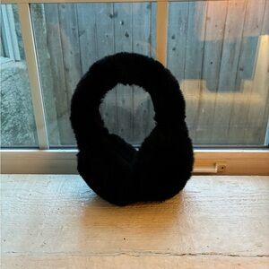 Black Faux Fur Earmuffs